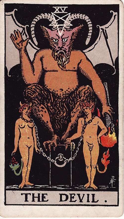 Cartea de tarot Diavolul (Rider-Waite-Smith)