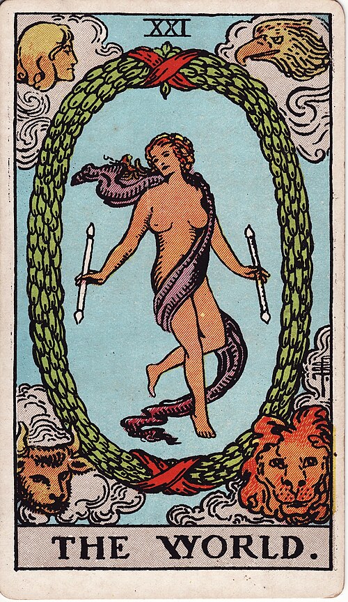 Cartea de tarot Lumea (Rider-Waite-Smith)